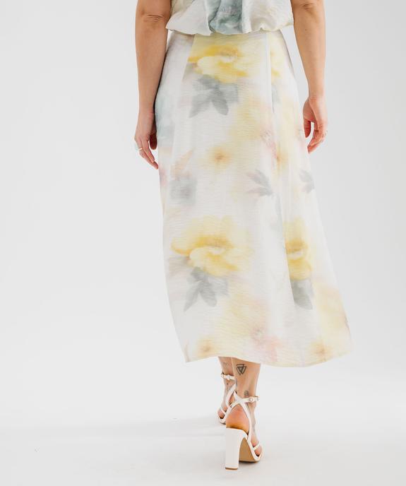 Jupe longue trapèze tie-and-dye femme vue3 - GEMO 4G FEMME - GEMO