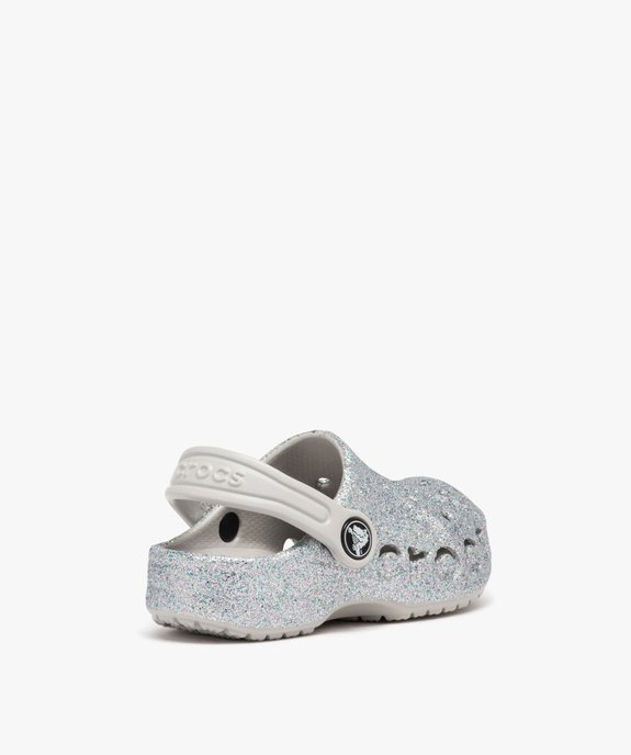 Sabots souples plage fille unis à paillettes - Crocs vue4 - CROCS - GEMO