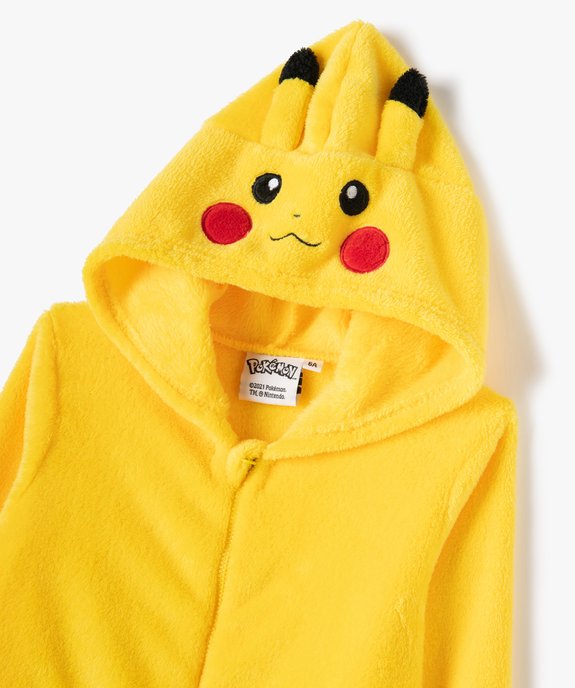 Combinaison pyjama garçon zippée Pikachu - Pokemon vue2 - POKEMON - GEMO