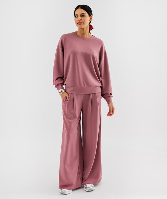 Sweat en modal souple et doux femme vue4 - GEMO 4G FEMME - GEMO