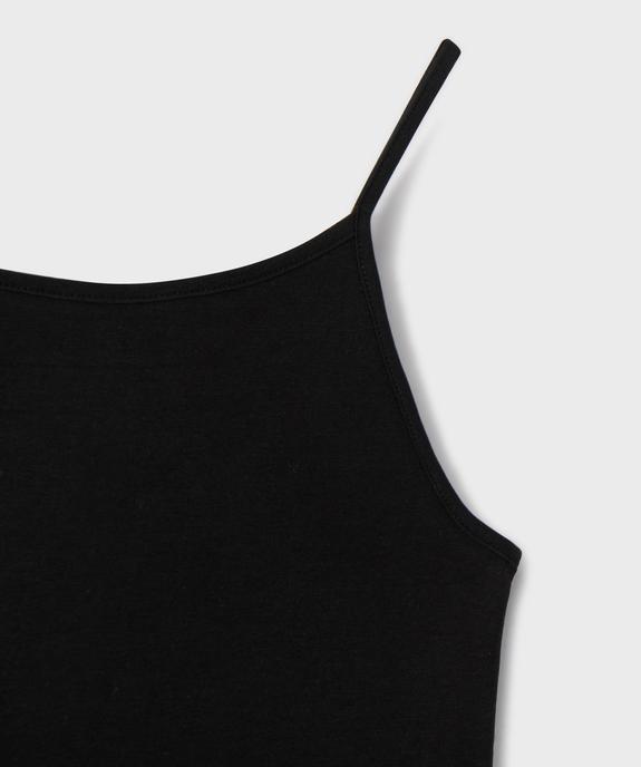 Débardeur à fines bretelles en coton stretch fille vue2 - GEMO 4G FILLE - GEMO