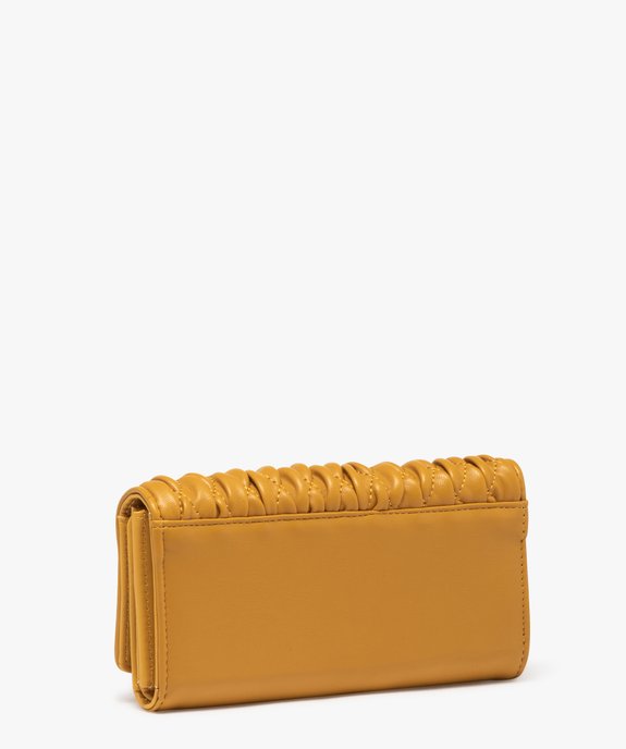 Portefeuille avec rabat gaufré femme vue2 - GEMO (ACCESS) - GEMO
