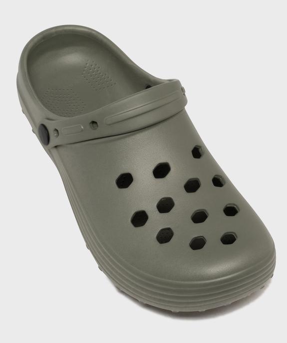 Sabots souples unis et perforés homme vue5 - GEMO (PLAGE) - GEMO