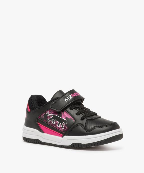 Baskets fille multicolores à scratch - Airness vue2 - AIRNESS - GEMO