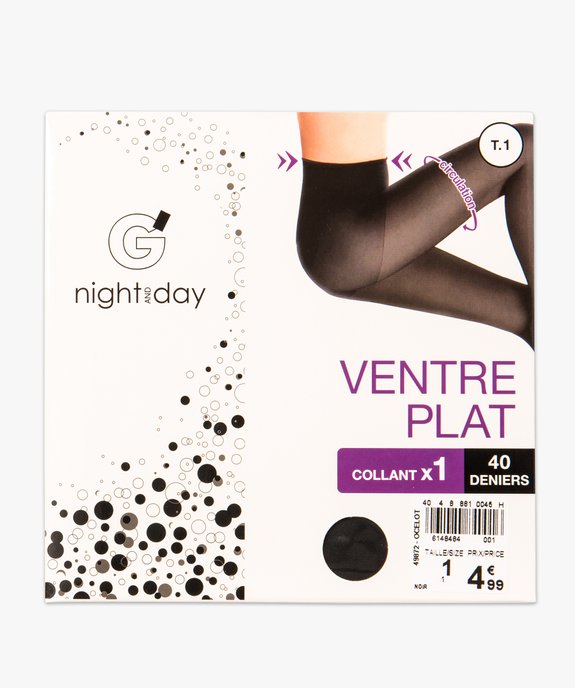 Collant uni 40 deniers ventre plat. vue4 - GEMO(HOMWR FEM) - GEMO