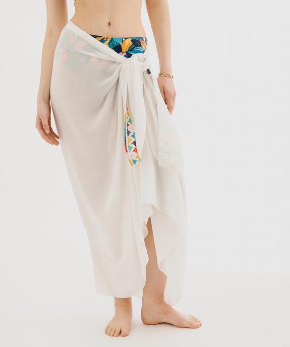 Paréo à motifs géométriques femme vue2 - GEMO (ACCESS) - GEMO