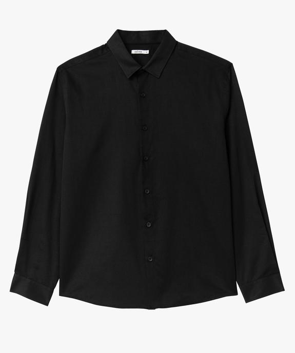 Chemise en toile texturée à reflets irisés homme vue4 - GEMO (HOMME) - GEMO