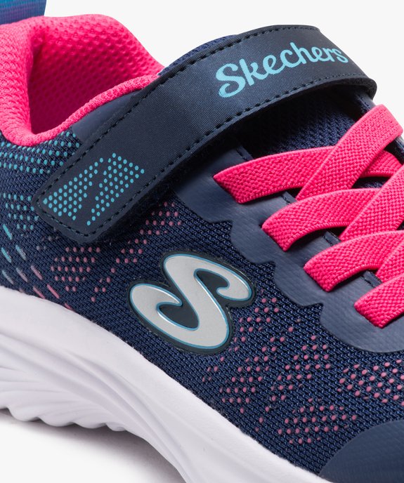 Baskets fille running en mesh à reliefs - Skechers  vue6 - SKECHERS - GEMO
