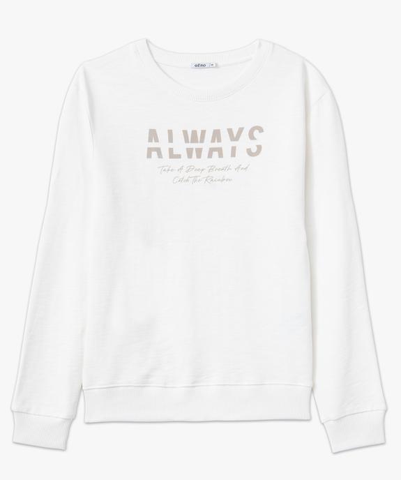 Sweat en coton flammé imprimé homme vue4 - GEMO (HOMME) - GEMO