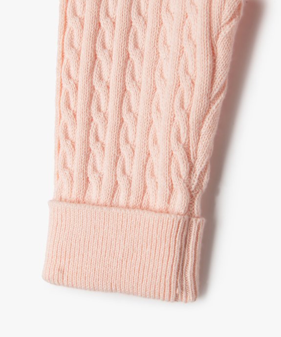 Pantalon en maille torsadée bébé (lot de 2) vue2 - GEMO(BB COUCHE) - GEMO