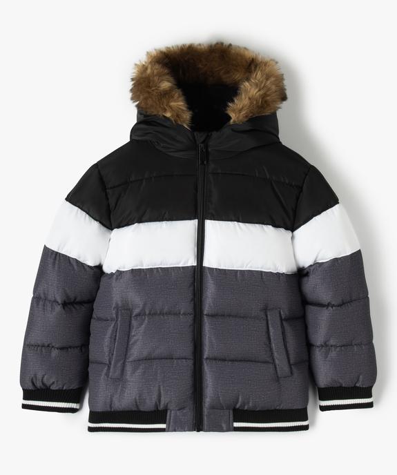 Blouson à capuche matelassé et doublé polaire garçon vue1 - GEMO 4G GARCON - GEMO