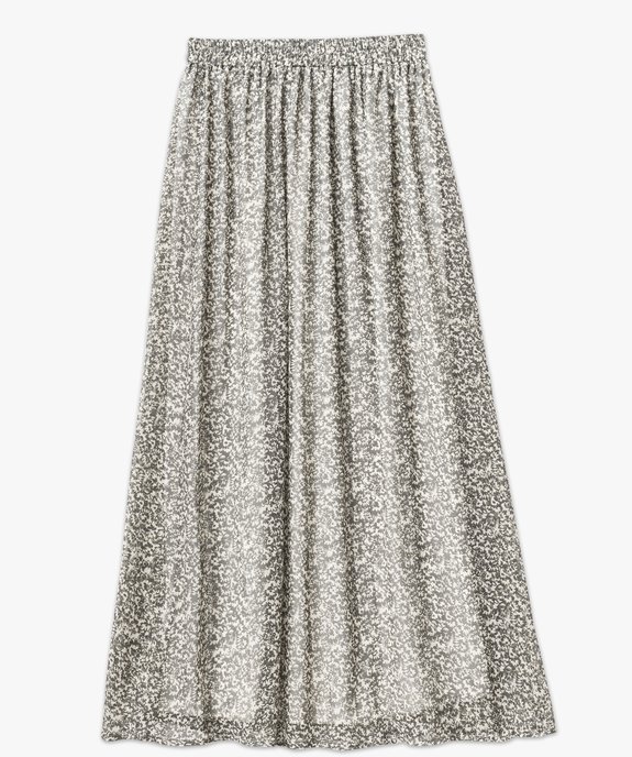 Jupe longue en voile fleuri femme vue4 - GEMO(FEMME PAP) - GEMO