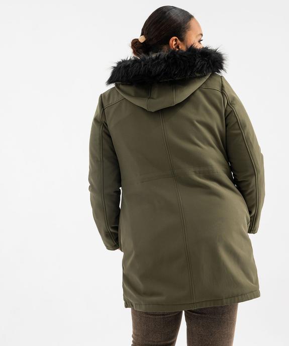 Manteau à capuche fantaisie femme grande taille vue8 - GEMO (G TAILLE) - GEMO