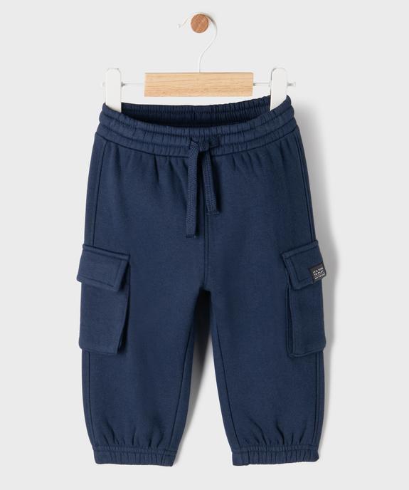 Jogging cargo en molleton doux bébé garçon vue1 - GEMO 4G BEBE - GEMO