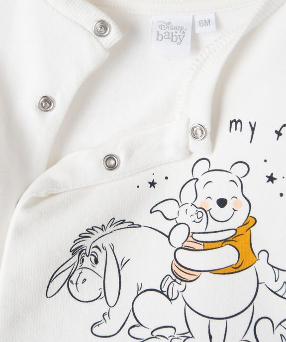 Sweat bébé garçon à fermeture pressionnée devant motif Winnie - Disney vue2 - DISNEY DTR - GEMO
