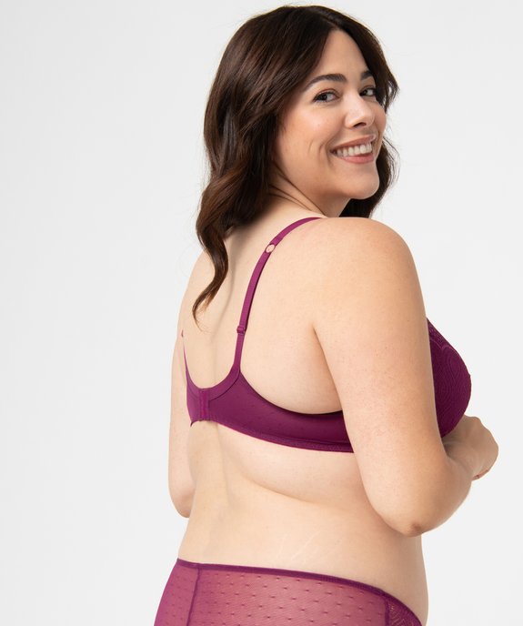 Soutien-gorge grande taille à armatures et coques fines  vue2 - GEMO(HOMWR FEM) - GEMO