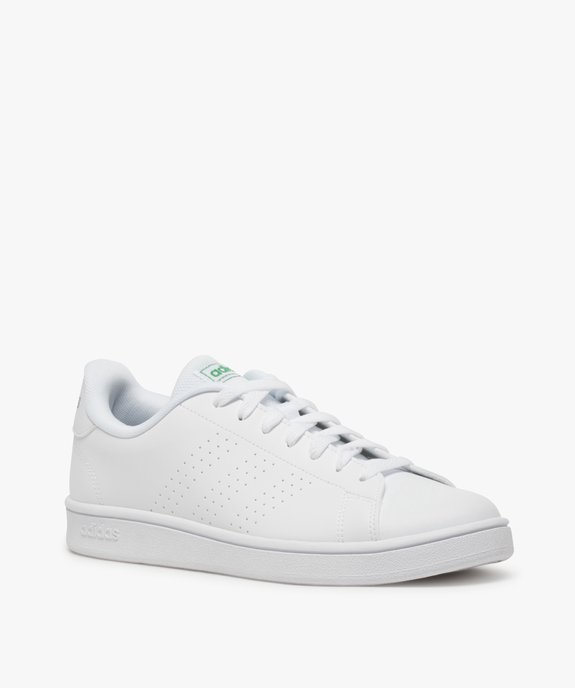 Baskets homme retro tennis unies à lacets – Adidas Advantage vue2 - ADIDAS - GEMO