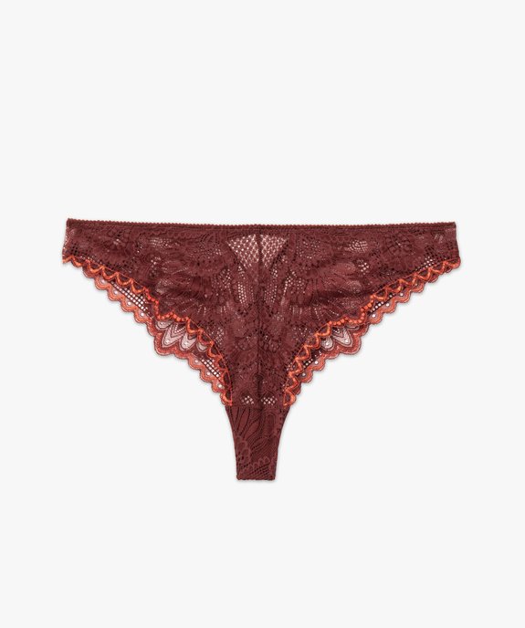 Tanga en dentelle femme vue4 - GEMO(HOMWR FEM) - GEMO