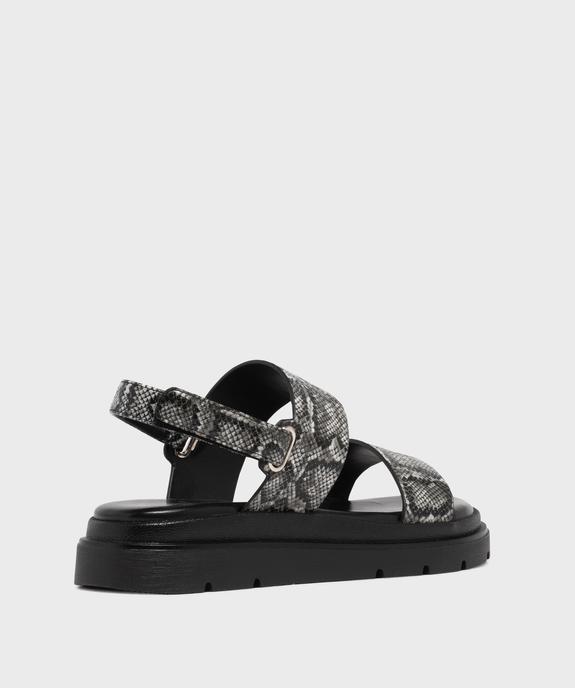 Sandales à larges brides sur semelle crantée femme - 5 Miles vue4 - 5 MILES - GEMO