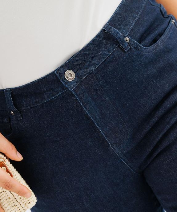 Jean Flare extensible taille normale femme grande taille vue2 - GEMO (G TAILLE) - GEMO