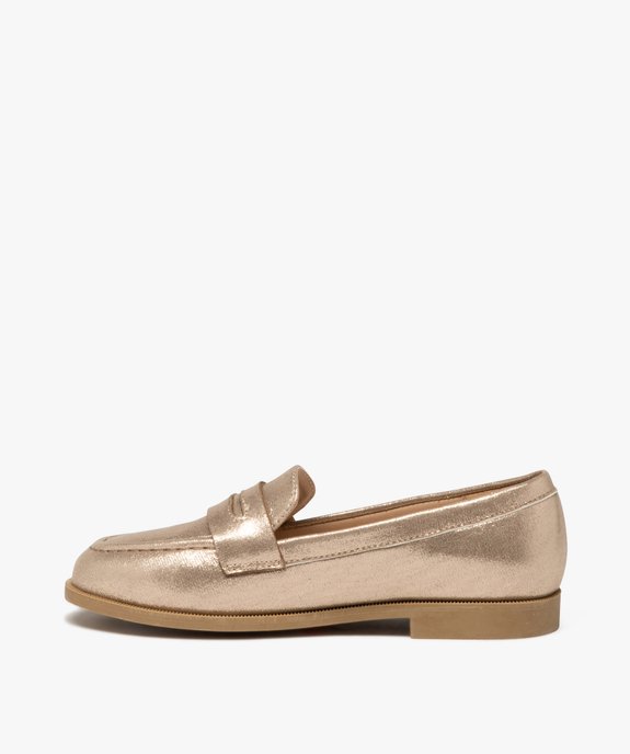 Mocassins fille unis à paillettes vue3 - GEMO (ENFANT) - GEMO