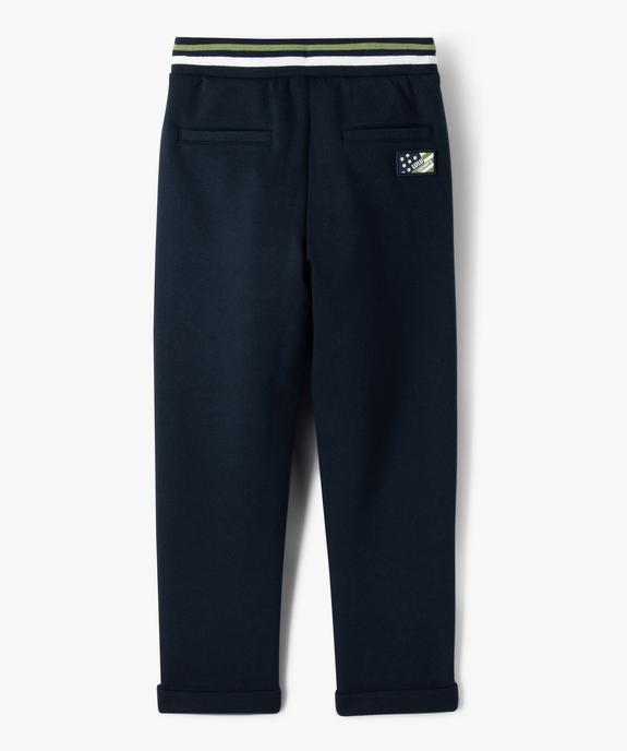 Pantalon de jogging coupe large garçon vue5 - LULUCASTAGNETTE - GEMO