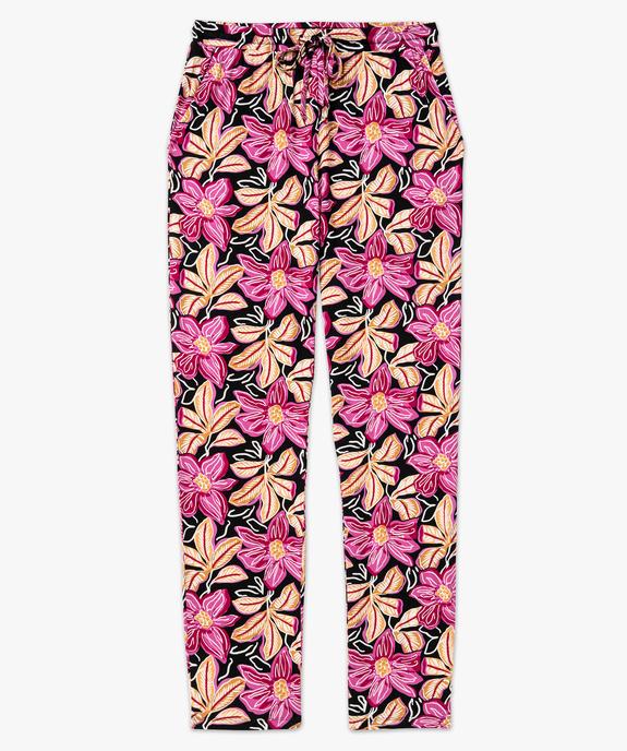 Pantalon de pyjama fluide femme vue4 - GEMO 4G FEMME - GEMO