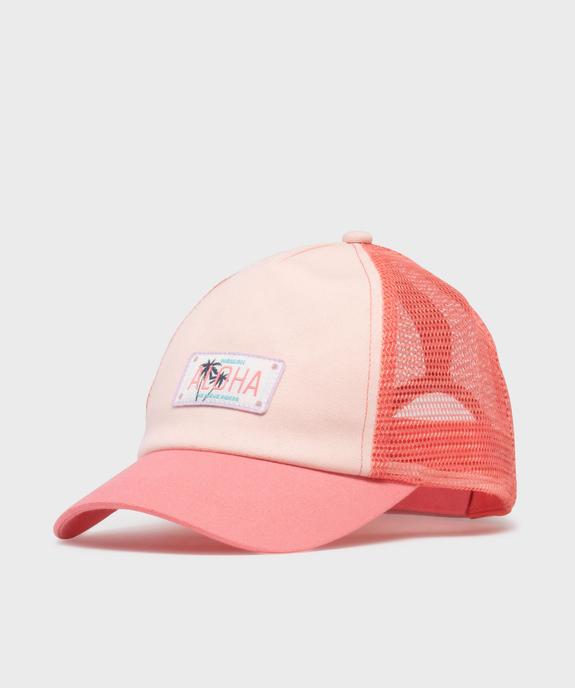 Casquette en mesh et coton avec étiquette exotique motif fille vue1 - GEMO (ACCESS) - GEMO
