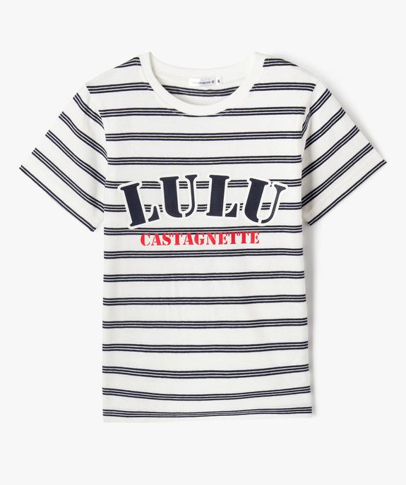 Pyjashort avec haut rayé garçon - LuluCastagnette vue2 - LULUCASTAGNETTE - GEMO