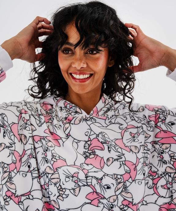 Chemise de nuit à capuche en velours motif Les Aristochats femme - Disney vue2 - DISNEY - GEMO