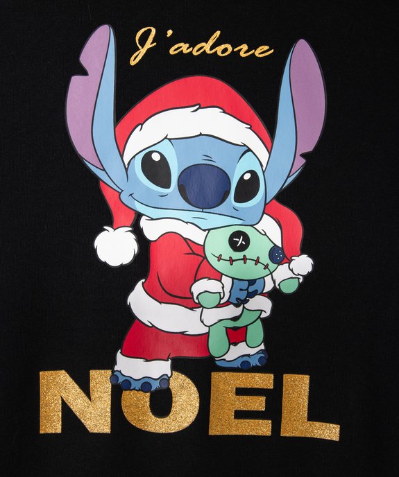 Sweat de Noël imprimé Stitch fille - Disney vue2 - LILO & STITCH - GEMO