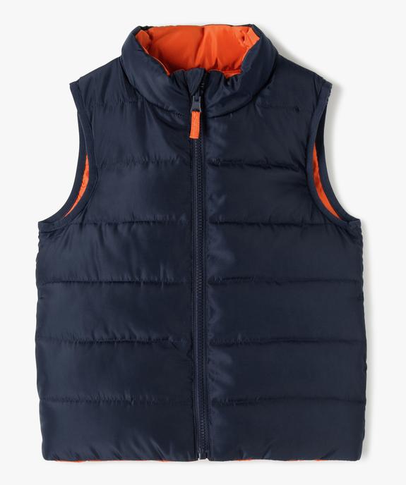 Doudoune garçon sans manches réversible et déperlante avec rembourrage en fibres recyclées vue2 - GEMO 4G GARCON - GEMO