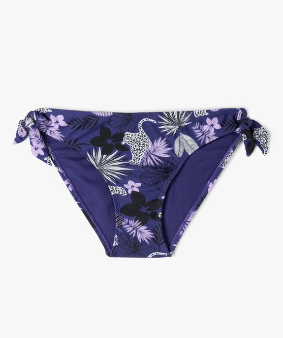 Bas de maillot de bain fille noué sur les côtés vue1 - GEMO (JUNIOR) - GEMO