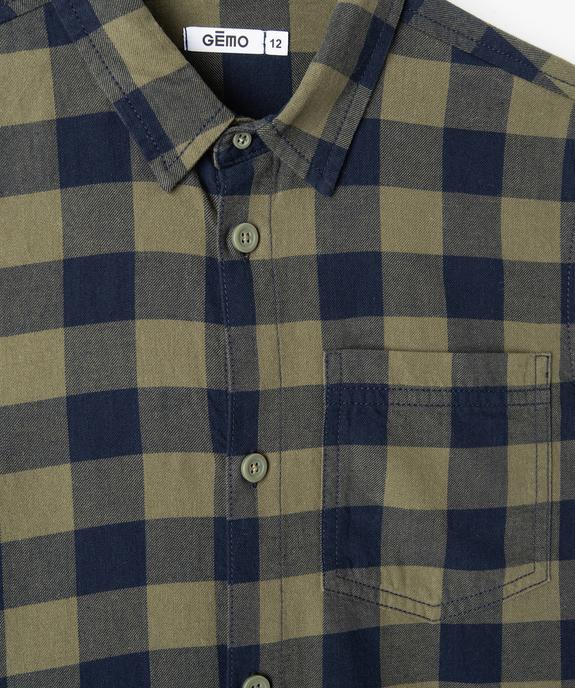 Chemise garçon à carreaux vue2 - GEMO (JUNIOR) - GEMO