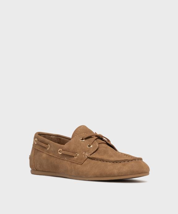 Mocassins à lacets souples et légers femme vue2 - FOLLOW ME - GEMO