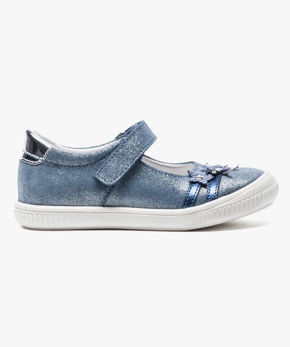 Babies en cuir pailleté avec motifs fleuris vue1 - GEMO (ENFANT) - GEMO