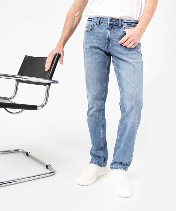 Jean coupe Regular coloris délavé homme vue3 - GEMO 4G HOMME - GEMO