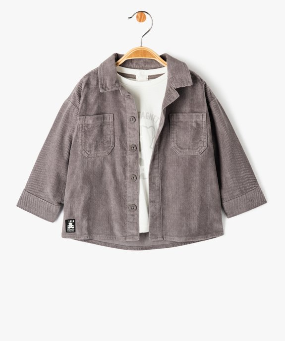 Ensemble 2 pièces chemise et tee-shirt bébé garçon - LuluCastagnette vue1 - LULUCASTAGNETTE - GEMO
