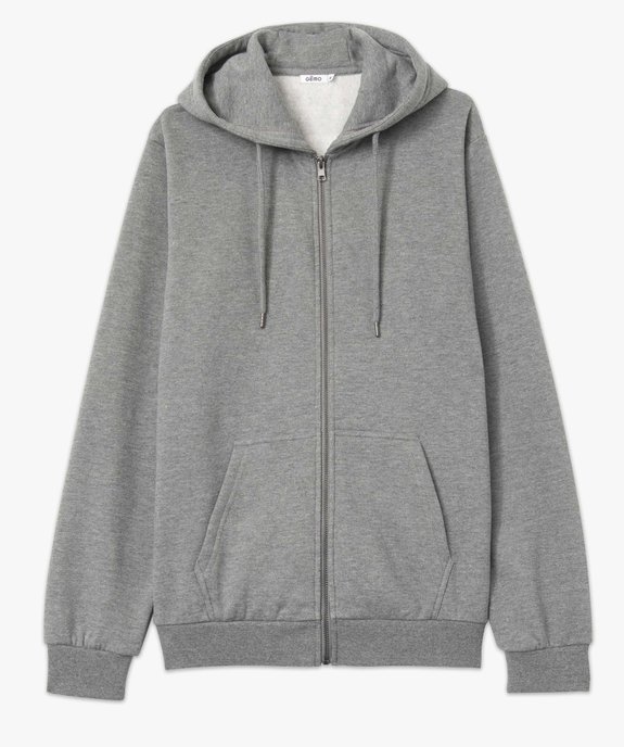 Sweat zippé à capuche homme vue6 - GEMO 4G HOMME - GEMO
