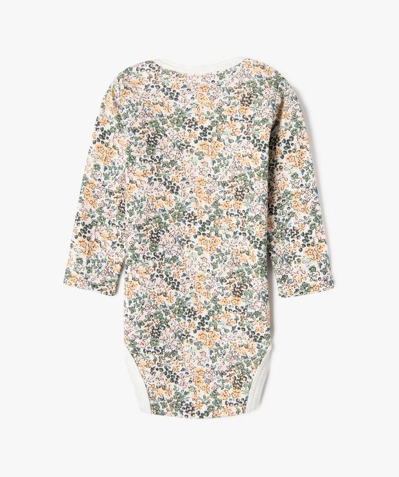 Bodies manches longues bébé fille (lot de 3) vue4 - GEMO 4G BEBE - GEMO