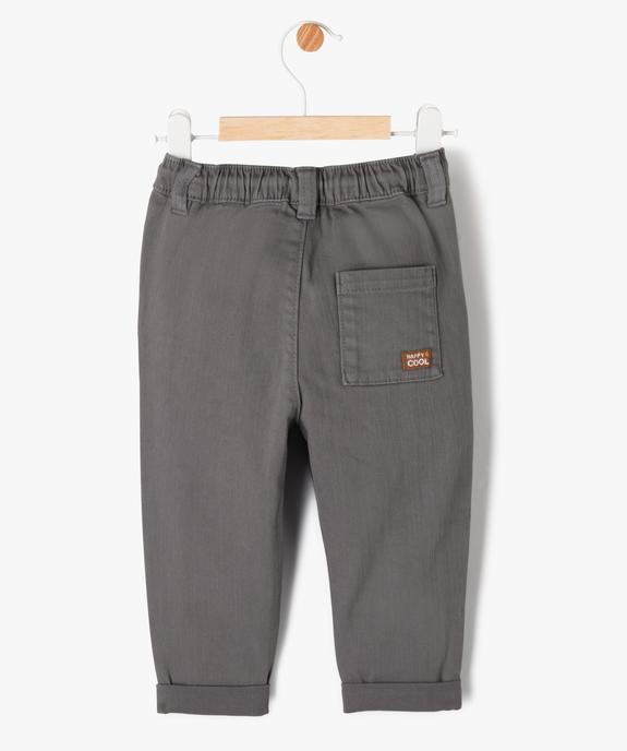Pantalon en denim coloré bébé garçon vue3 - GEMO(BB COUCHE) - GEMO