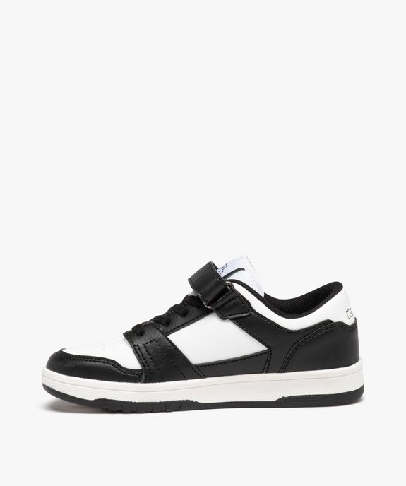 Baskets garçon bicolores à lacets et à scratch - Kappa vue3 - KAPPA - GEMO