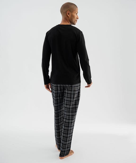 Pyjama avec pantalon à carreaux homme vue4 - GEMO(HOMWR HOM) - GEMO