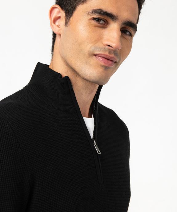 Pull col camionneur maille fantaisie homme vue5 - GEMO 4G HOMME - GEMO