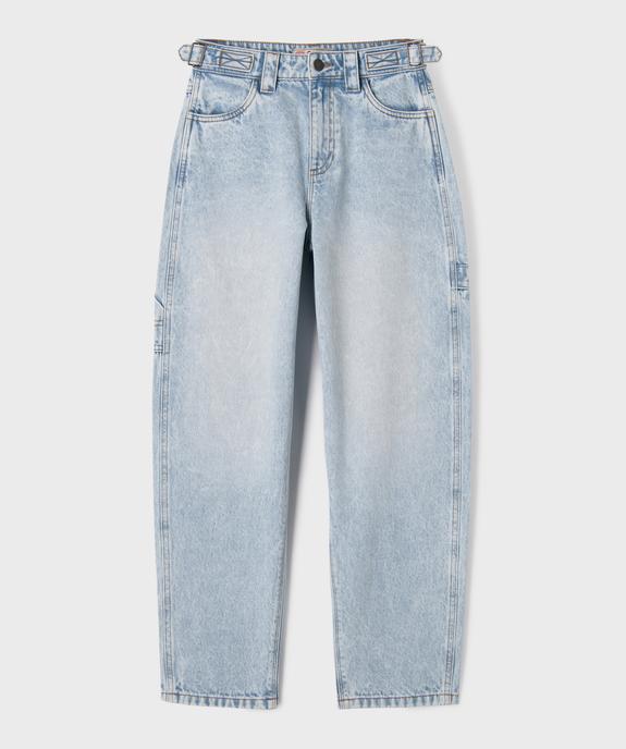 Jean barrel délavé taille haute fille - Camps United vue1 - CAMPS - GEMO