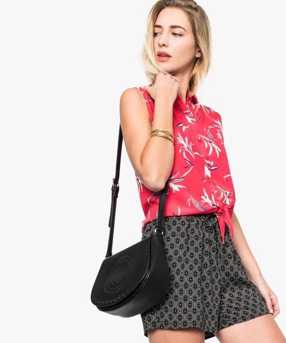 Sac à main forme besace  vue4 - GEMO (ACCESS) - GEMO