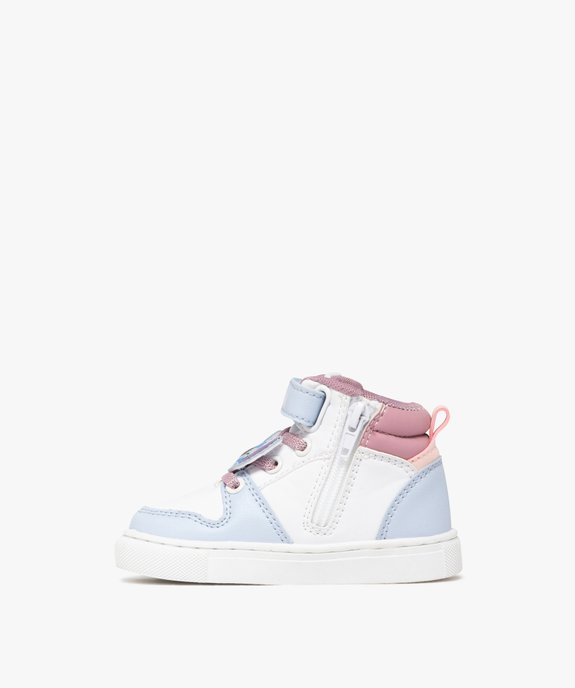 Baskets mid-cut imprimées cœurs bébé fille - Stitch vue3 - LILO & STITCH - GEMO