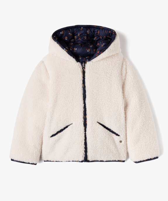 Blouson matelassé à capuche réversible fille - LuluCastagnette vue1 - LULUCASTAGNETTE - GEMO