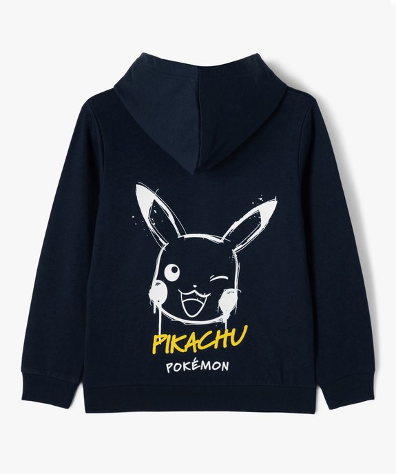 Sweat à capuche imprimé Pikachu garçon - Pokémon vue3 - POKEMON - GEMO