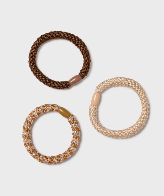 Larges élastiques cheveux (lot de 3) vue1 - GEMO (ACCESS) - GEMO